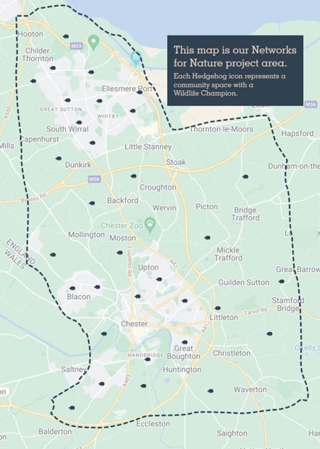 A digital map project of Chester and the surrounding areas for Networks for Nature.